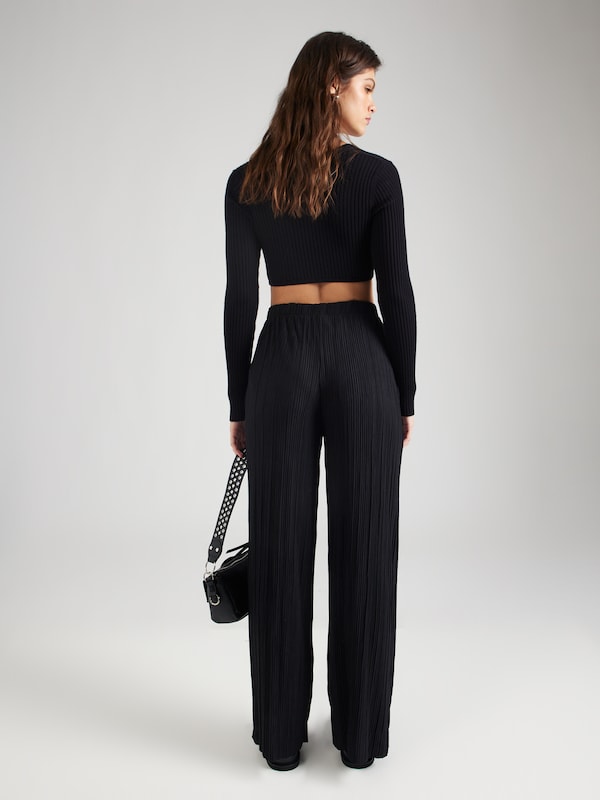 VILA VILA Wide Leg Hose in Schwarz Kauf eins, bekomm eins gratis