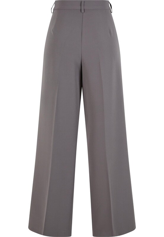 Urban Classics Urban Classics Wide Leg Bundfaltenhose in Grau Tiefpreis