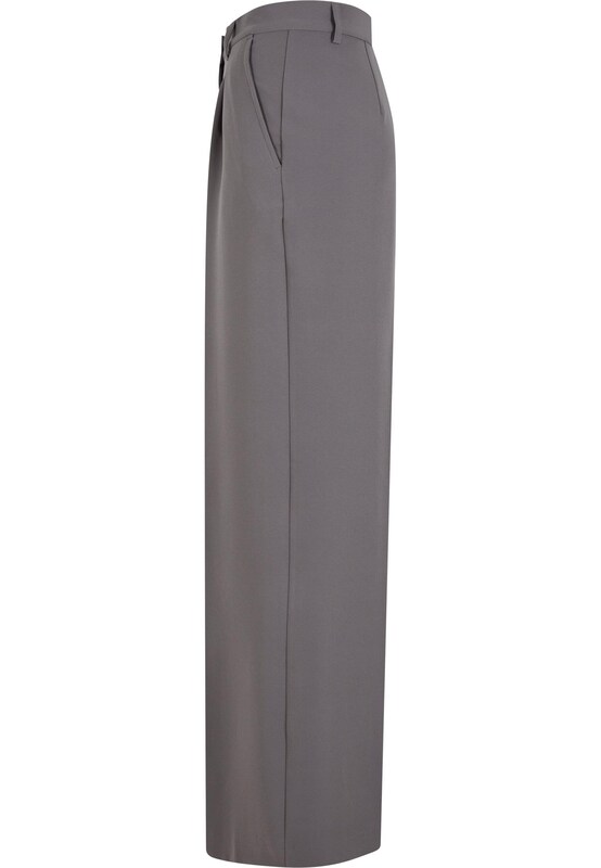 Urban Classics Urban Classics Wide Leg Bundfaltenhose in Grau Tiefpreis