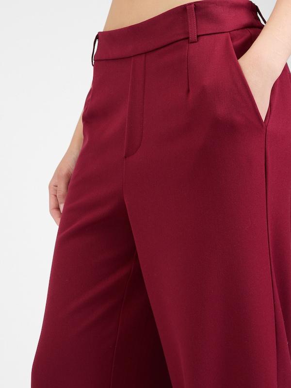 VILA VILA Wide Leg Hose 'VIVARONE' in Dunkelrot Bis zu 50% Rabatt