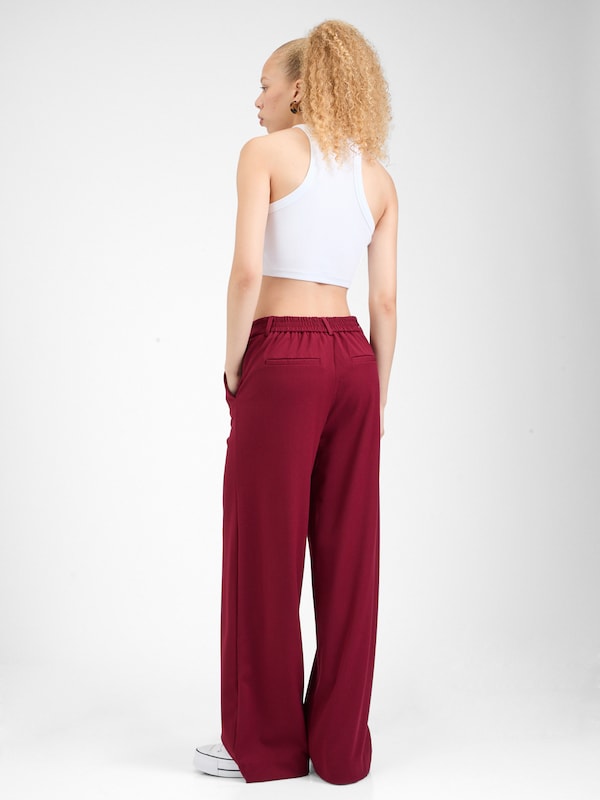 VILA VILA Wide Leg Hose 'VIVARONE' in Dunkelrot Bis zu 50% Rabatt