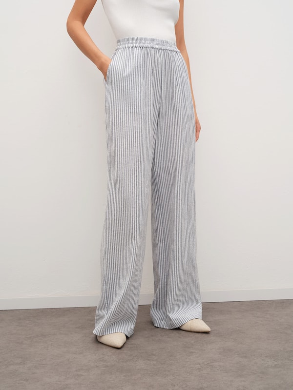 RÆRE by Lorena Rae RÆRE by Lorena Rae Wide Leg Hose 'Asta' in Opal Weiß Bis zu 60% Rabatt