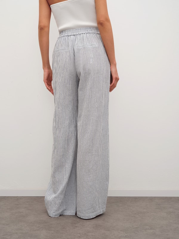 RÆRE by Lorena Rae RÆRE by Lorena Rae Wide Leg Hose 'Asta' in Opal Weiß Bis zu 60% Rabatt
