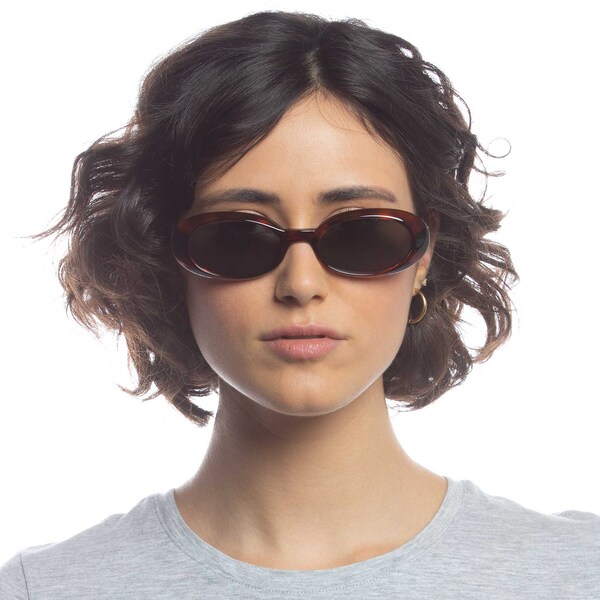 LE SPECS LE SPECS Sonnenbrille 'Work It' in Kastanienbraun Schoko Limitierter Zeitrabatt