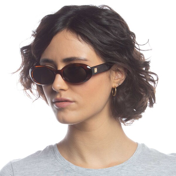 LE SPECS LE SPECS Sonnenbrille 'Work It' in Kastanienbraun Schoko Limitierter Zeitrabatt