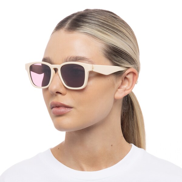 LE SPECS LE SPECS Sonnenbrille 'Players Playa' in Elfenbein Lagerräumung