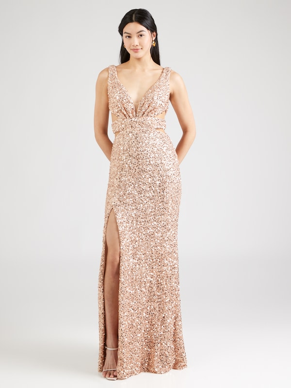 Unique Unique Kleid in Gold Neuheiten