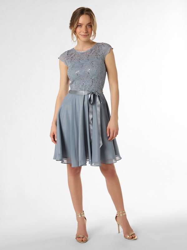 SWING SWING Kleid in Rauchblau Sonderangebot der Fabrik