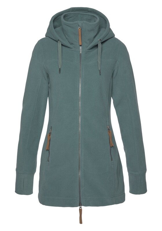 POLARINO POLARINO Funktionsfleecejacke in Taubenblau