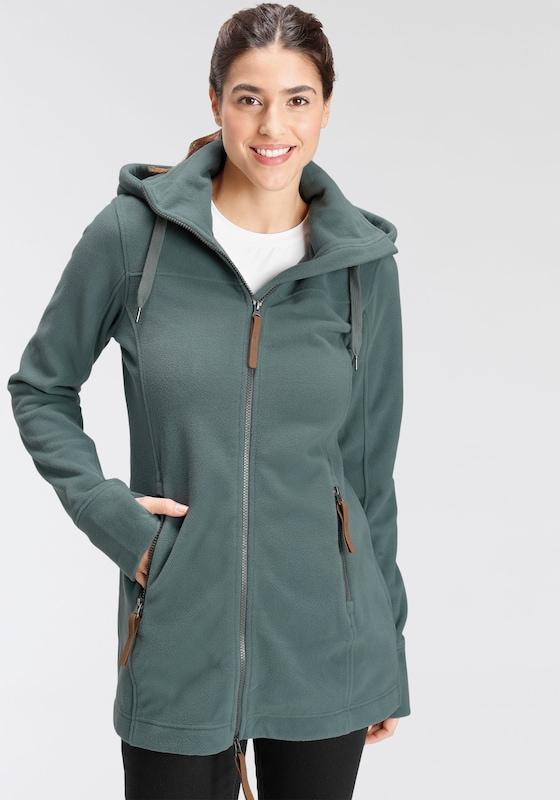 POLARINO POLARINO Funktionsfleecejacke in Taubenblau Black Friday Preise