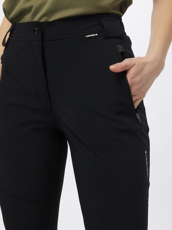 ICEPEAK ICEPEAK Regular Outdoorhose 'Doral' in Schwarz 50% Rabatt für begrenzte Zeit