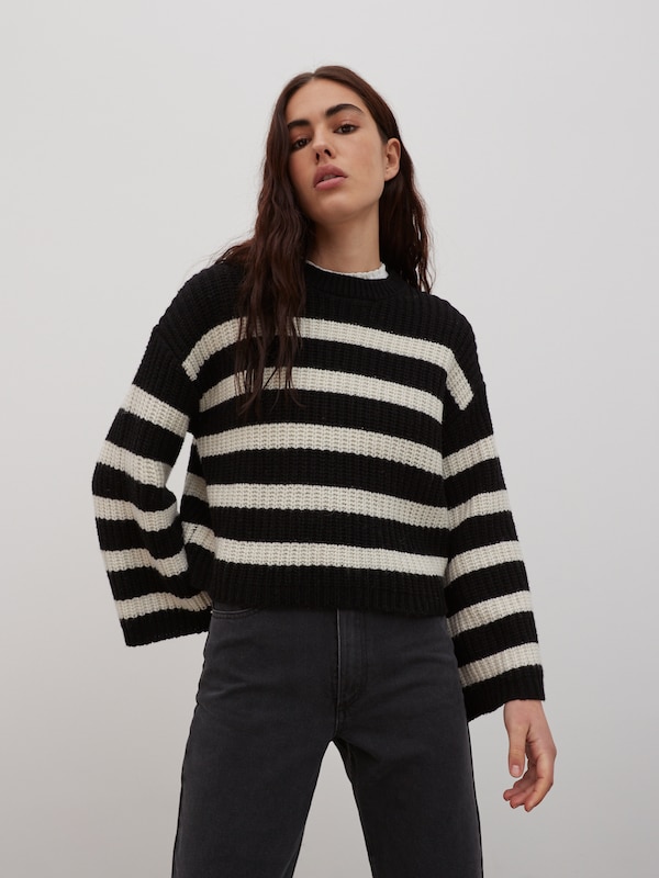 EDITED EDITED Pullover 'Louise' in Schwarz Sonderangebot