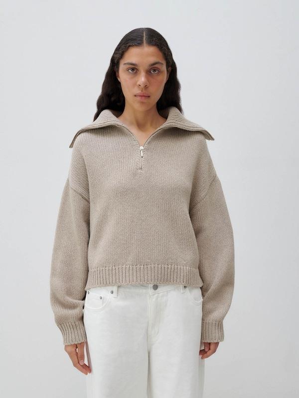 ABOUT YOU x Marie von Behrens ABOUT YOU x Marie von Behrens Pullover 'Valentina' (GRS) in Kitt Online Shopping