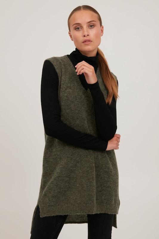 PULZ Jeans PULZ Jeans Pullover 'ASTRID' in Grün Cyber Monday