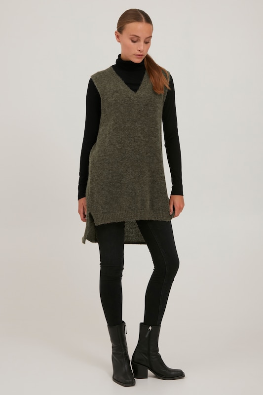 PULZ Jeans PULZ Jeans Pullover 'ASTRID' in Grün Cyber Monday