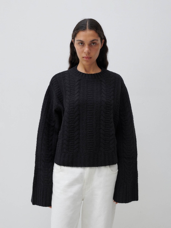 ABOUT YOU x Marie von Behrens ABOUT YOU x Marie von Behrens Pullover 'Agathe' in Schwarz Vatertagsangebot