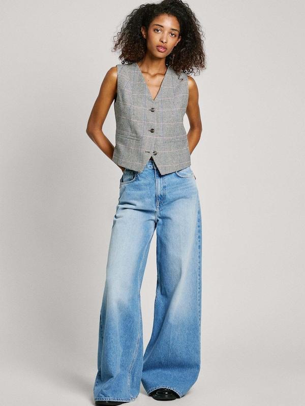 Pepe Jeans Pepe Jeans Anzugweste 'Florina' in Weiß Zeitbegrenzte Promotion