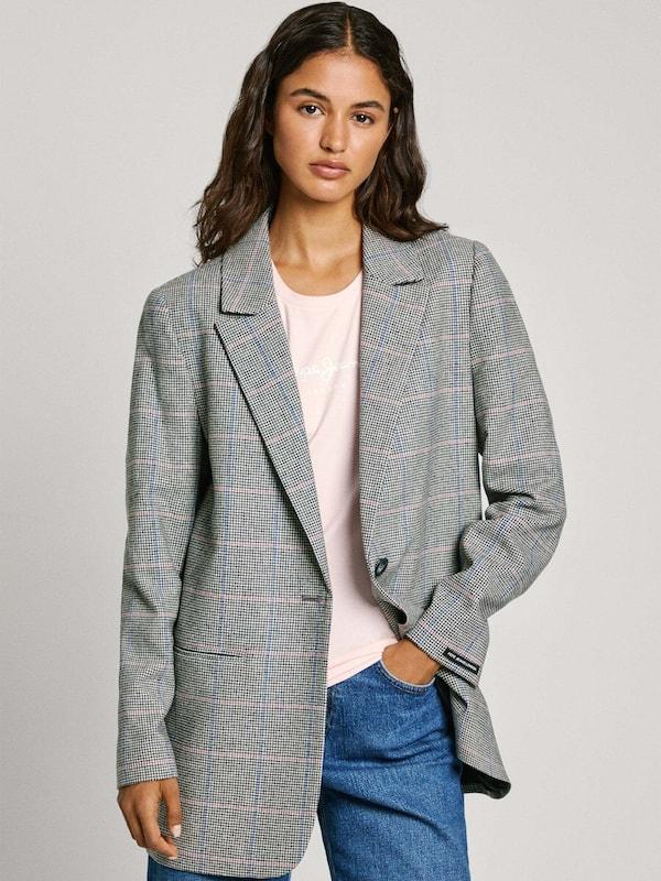 Pepe Jeans Pepe Jeans Blazer 'Flavia' in Anthrazit Nur noch ein Tag übrig