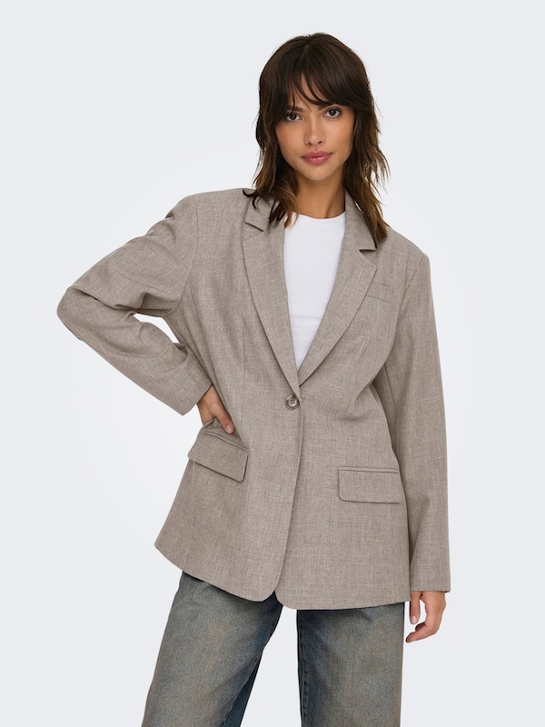 ONLY ONLY Blazer 'ONLLinda' in Beigemeliert Sonderangebot der Fabrik