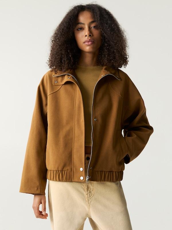 Pullu0026Bear Pull&Bear Jacke in Karamell Riesige Rabatte
