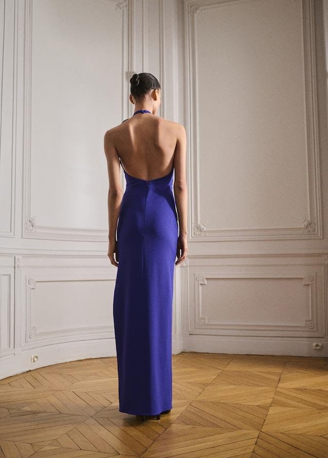 Mango Halterkleid mit Blumenschmuck Zeitlich begrenztes Angebot