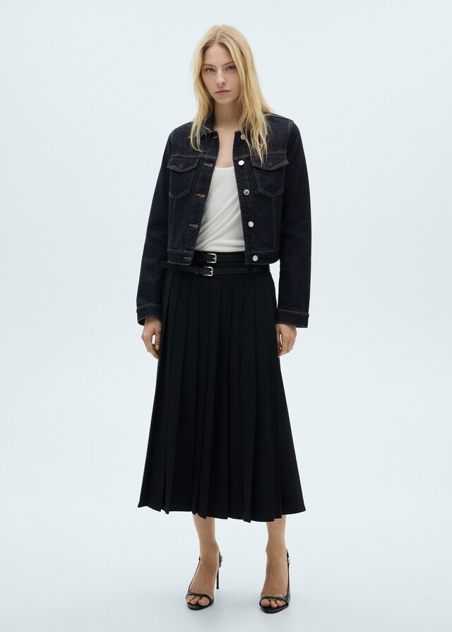 Mango Jeansjacke mit Taschen Riesige Ersparnisse