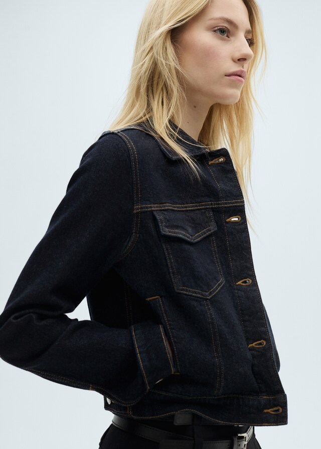 Mango Jeansjacke mit Taschen Riesige Ersparnisse