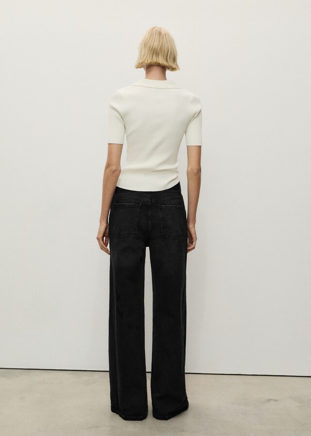 Mango Wideleg-Jeans mit hohem Bund JETZT KAUFEN