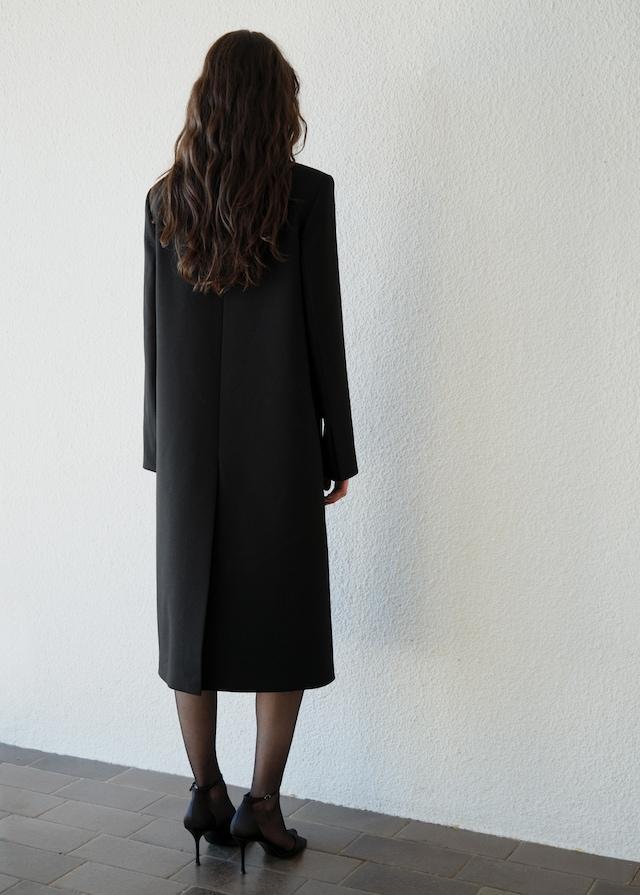Mango Langer Wollmantel mit Struktur Outlet