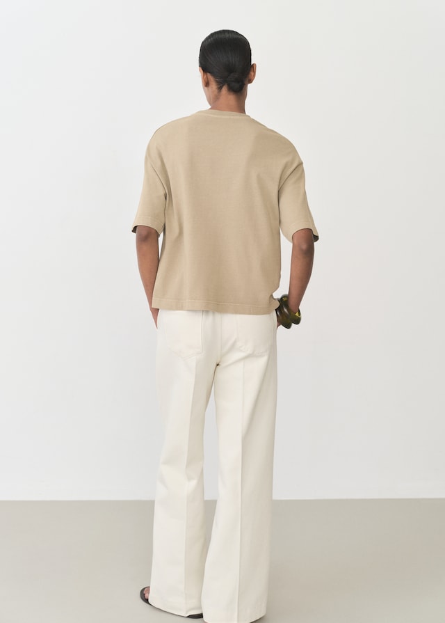 Mango Oversize Baumwoll-T-Shirt Weihnachtsangebot