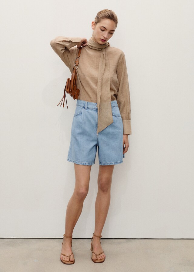 Mango Gerade Shorts mit Abnäher-Details Zeitlich begrenztes Angebot