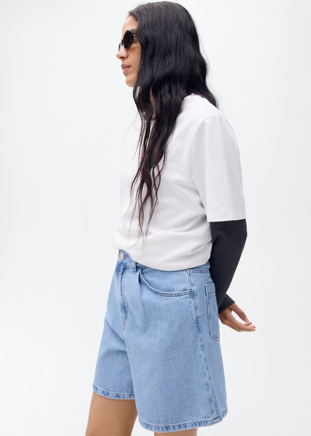 Mango Gerade Shorts mit Abnäher-Details Zeitlich begrenztes Angebot