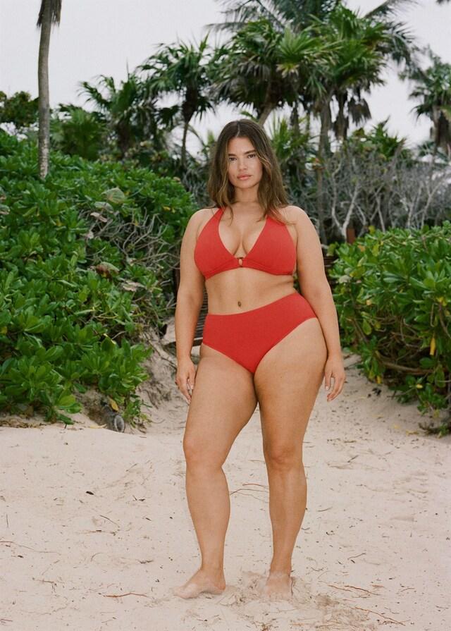 Mango Bikini-Top mit Textur und dekorativem Ring Kauf eins, bekomm eins gratis