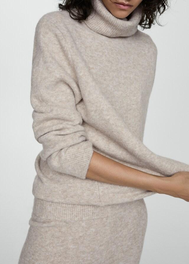 Mango Strickpullover mit Rollkragen Kostenlose Rückgabe