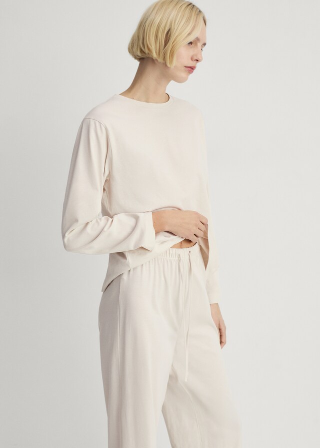 Mango Pyjama zwei Teile Baumwolle schlichtes Design JETZT KAUFEN
