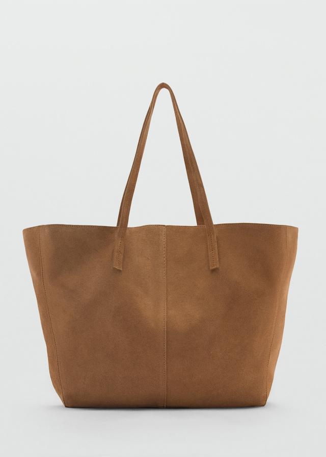 Mango Shopper-Bag aus Rauleder Sonderangebot der Fabrik