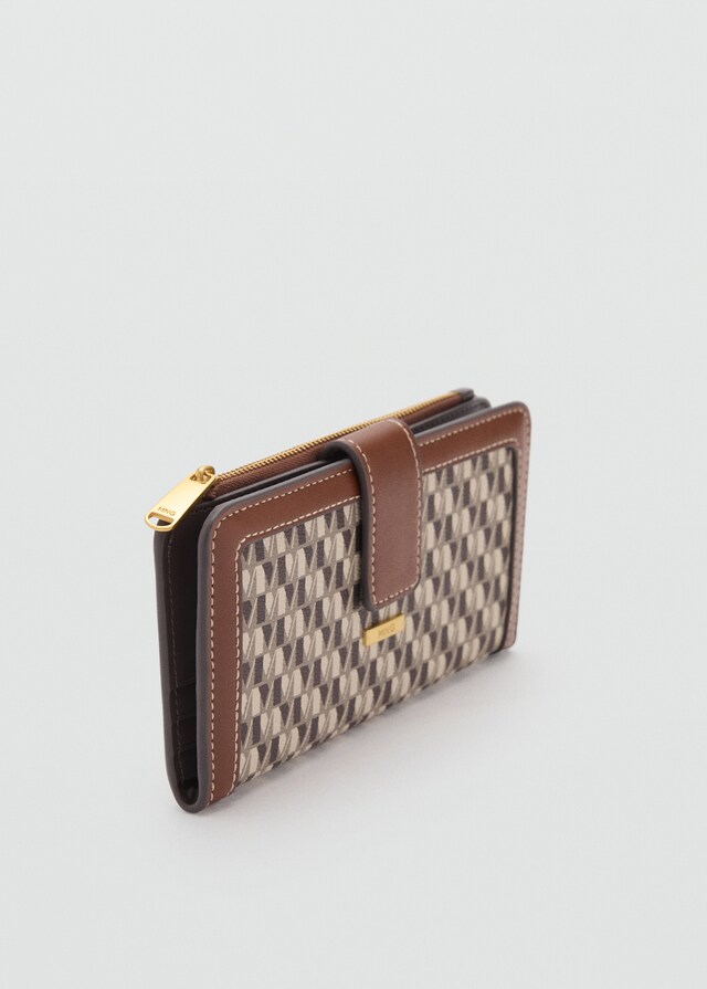 Mango Brieftasche mit Logo-Print Limitierter Zeitrabatt
