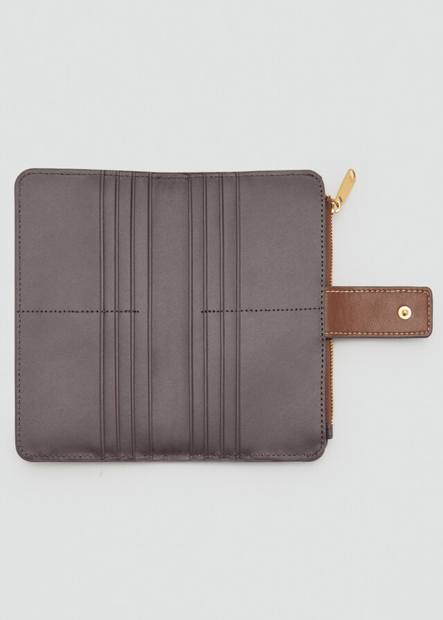 Mango Brieftasche mit Logo-Print Limitierter Zeitrabatt