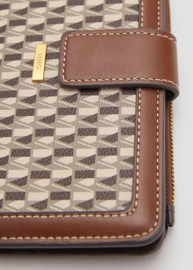 Mango Brieftasche mit Logo-Print Limitierter Zeitrabatt