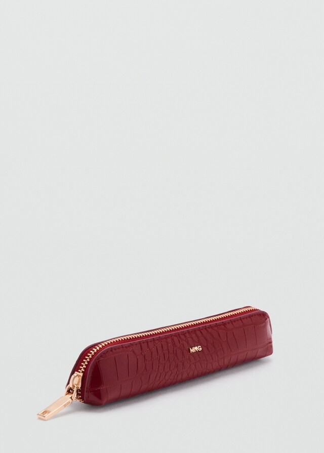 Mango Etui mit Krokoprägung und feinem Design Fabrikpreis