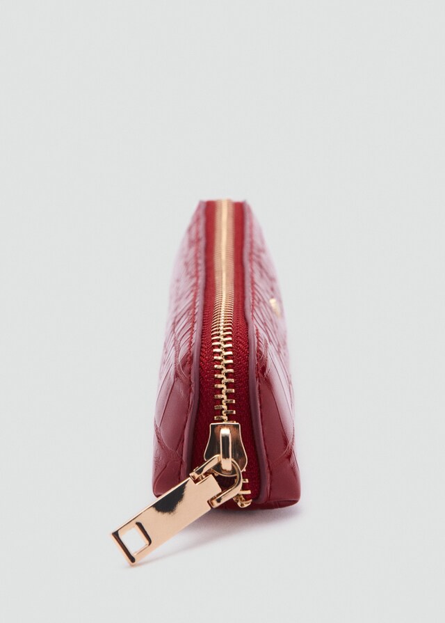 Mango Etui mit Krokoprägung und feinem Design Fabrikpreis