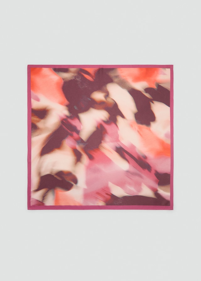 Mango Bedrucktes Satin-Halstuch Rabatt