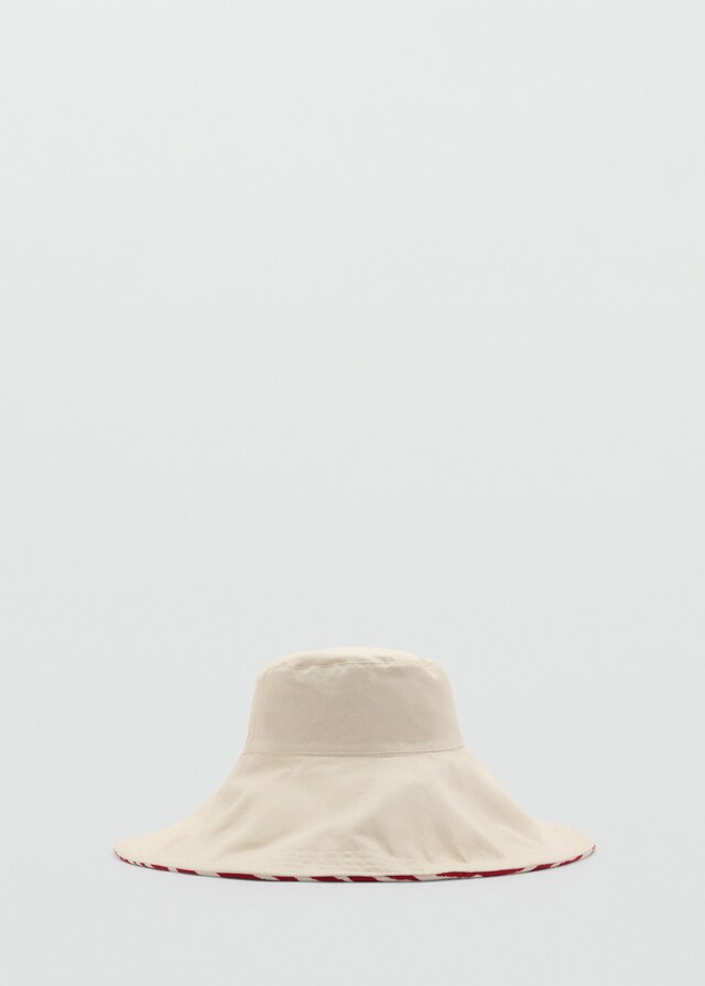 Mango Wendbarer Bucket Hat mit Zebramotiv Weihnachtsangebot