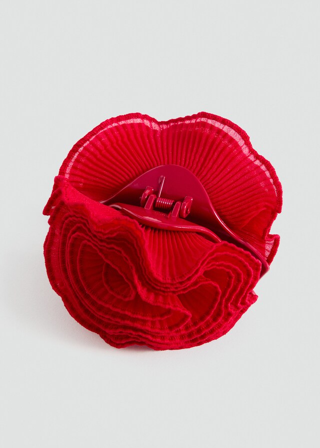 Mango Haarspange Blume Textur Online Outlet