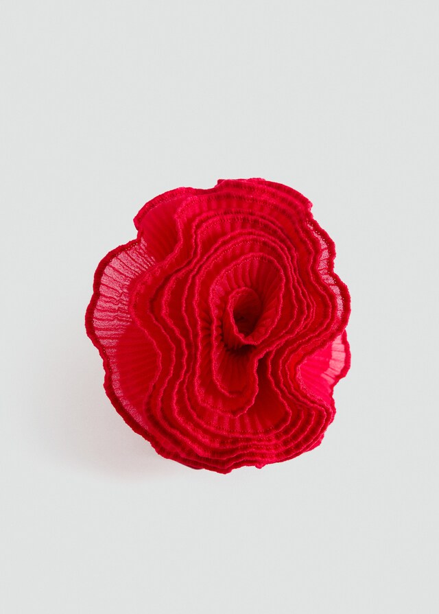Mango Haarspange Blume Textur Online Outlet