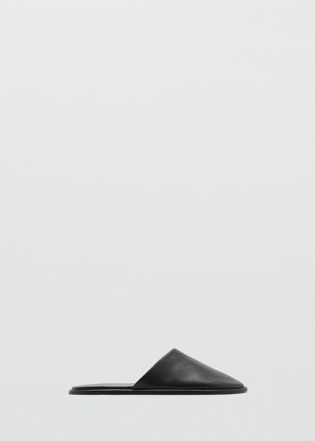 Mango Slingbacks aus Leder Tiefpreis