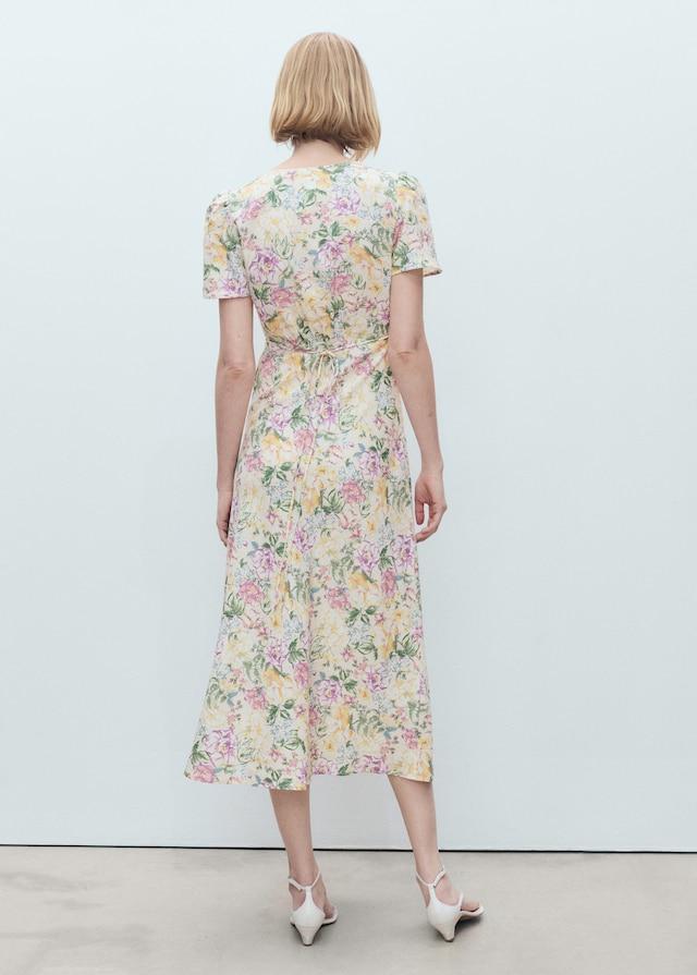 Mango Geblümtes Leinenkleid JETZT KAUFEN