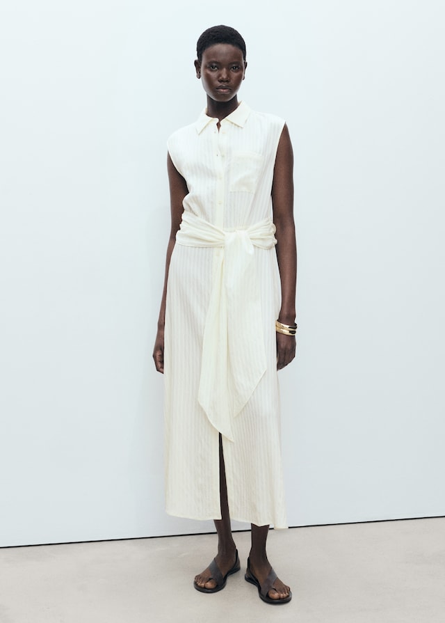 Mango Hemdkleid mit Taillenband Bis zu 50% Rabatt