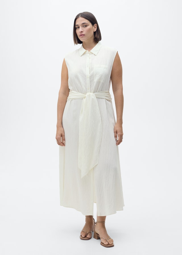 Mango Hemdkleid mit Taillenband Bis zu 50% Rabatt