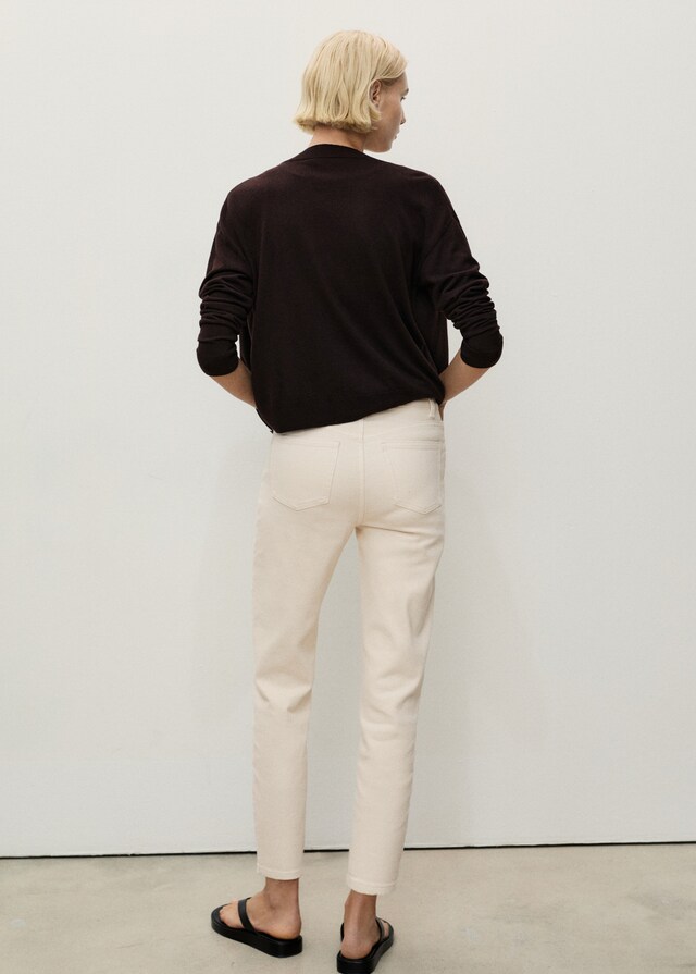 Mango Comfort-Jeans mit hohem Bund Newmom 50% Rabatt mit kostenlosem Versand